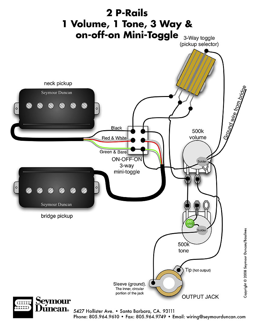双线圈拾音器 电路图